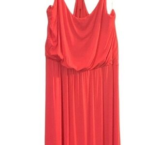 Rolla Costa Coral Pink Maxi Dress Sleeveless Casual Long‎ Summer Sundress